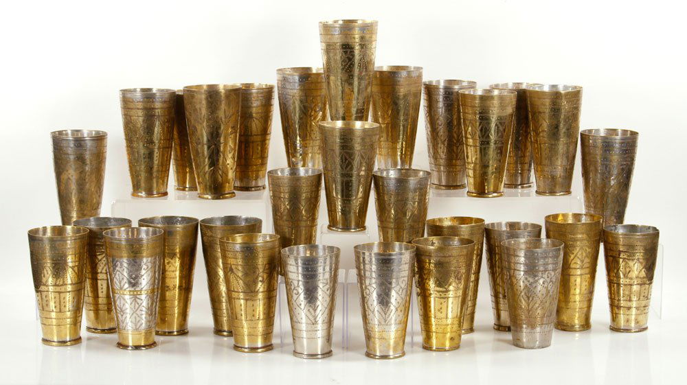 29 Brass and Silver Plate Cups (1 of 5)
