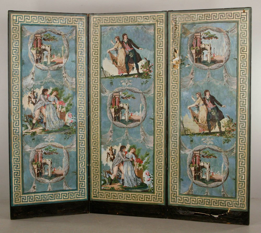 Hand Painted 3 Panel Screen (1 of 5)