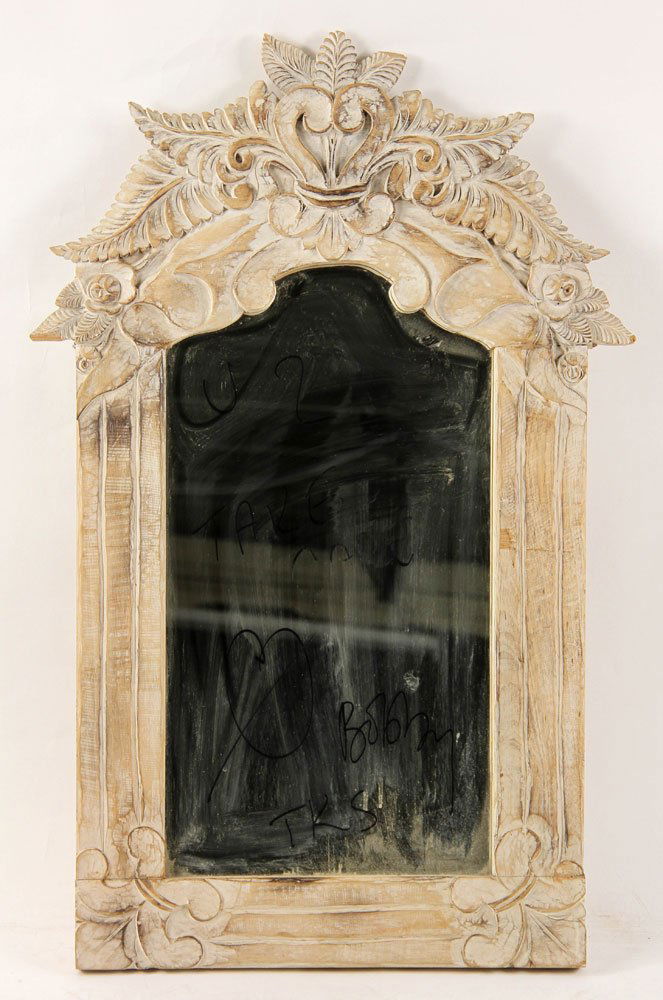 Spanish Style Carved Wood Mirror (1 of 4)