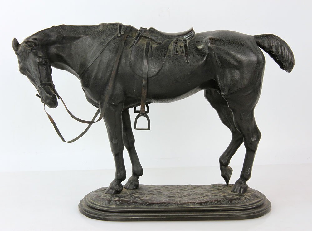 Willis Good, Horse, Bronze: John Willis Good (English, 1845-1879), sculpture of a horse, bronze, 11 3/4" h x 16 1/2" l x 5 1/2" w. Provenance: Katherine Holden Thayer, 1900, Cleveland, OH, benefactor of the Cleveland Museum; the