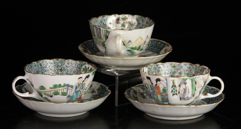 Three Chinese Famille Verte Cups (1 of 4)