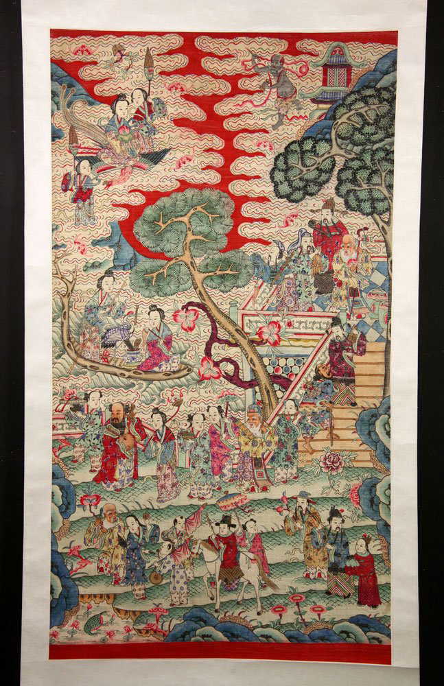 large chinese silk kesi scroll large chinese silk kesi scroll