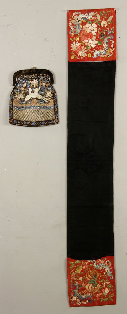 Two Chinese Embroidery Rank Badges (1 of 4)