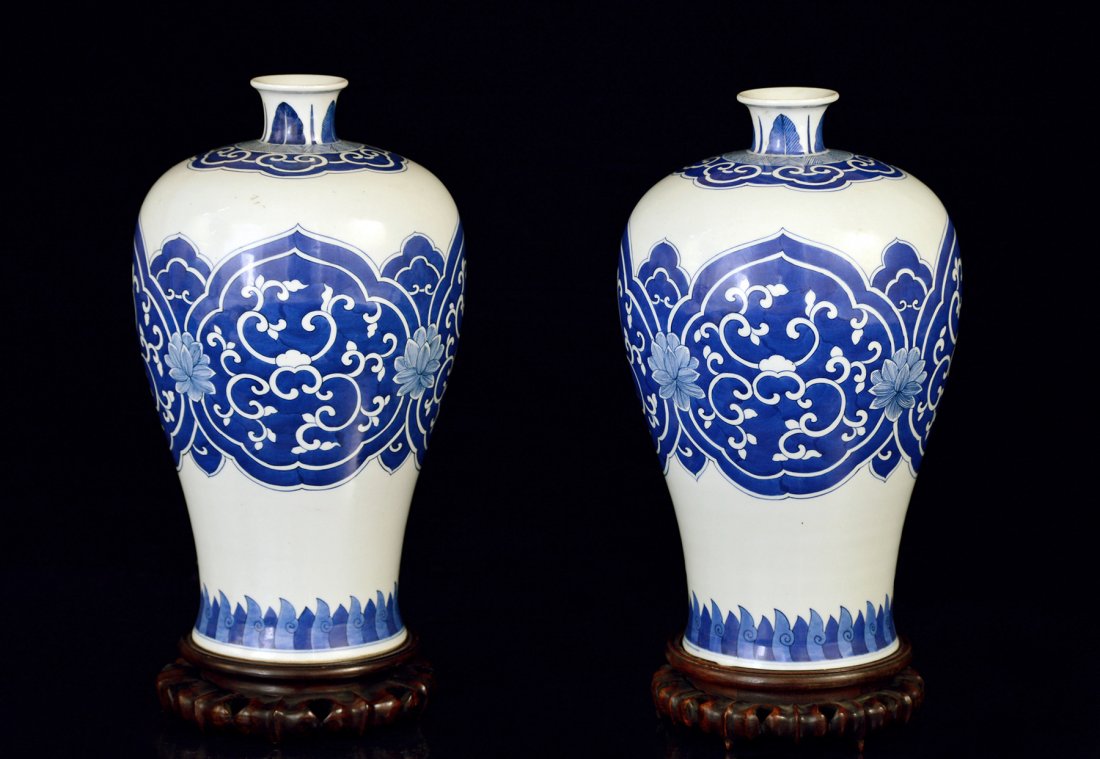 Pr. Chinese Lotus Vases (1 of 9)