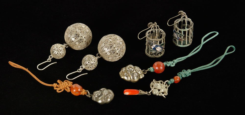 Five Chinese Silver Jewelry (1 of 4)