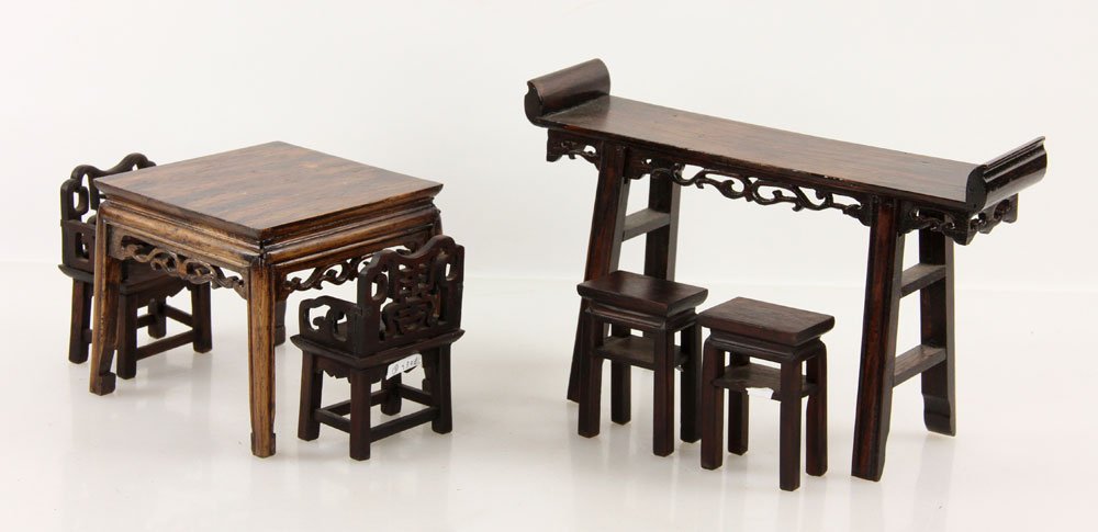 Six Chinese Miniature Furniture (1 of 4)