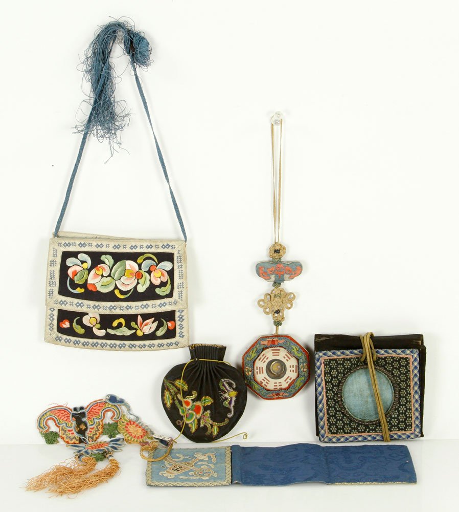 Six Chinese Silk Bags (1 of 4)