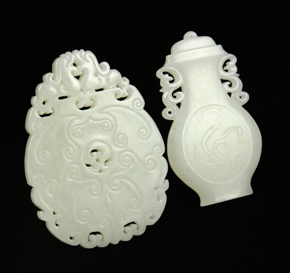 Two Carved Chinese Pendants (1 of 4)