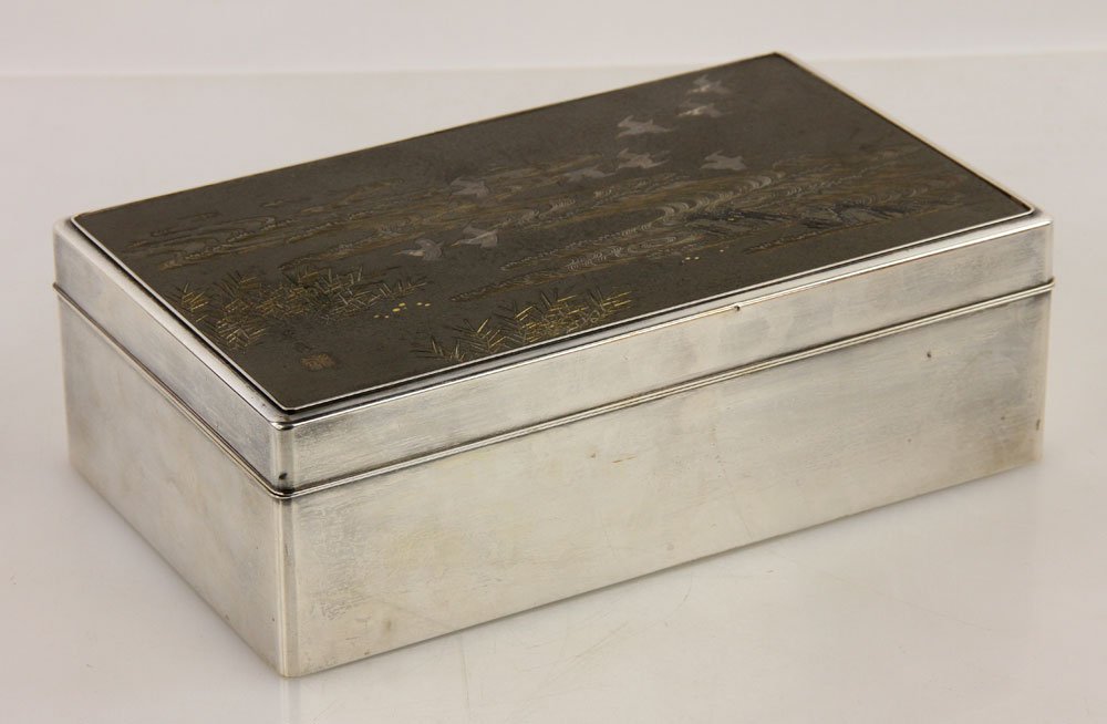 Japanese Lacquer and Silver Box (1 of 4)