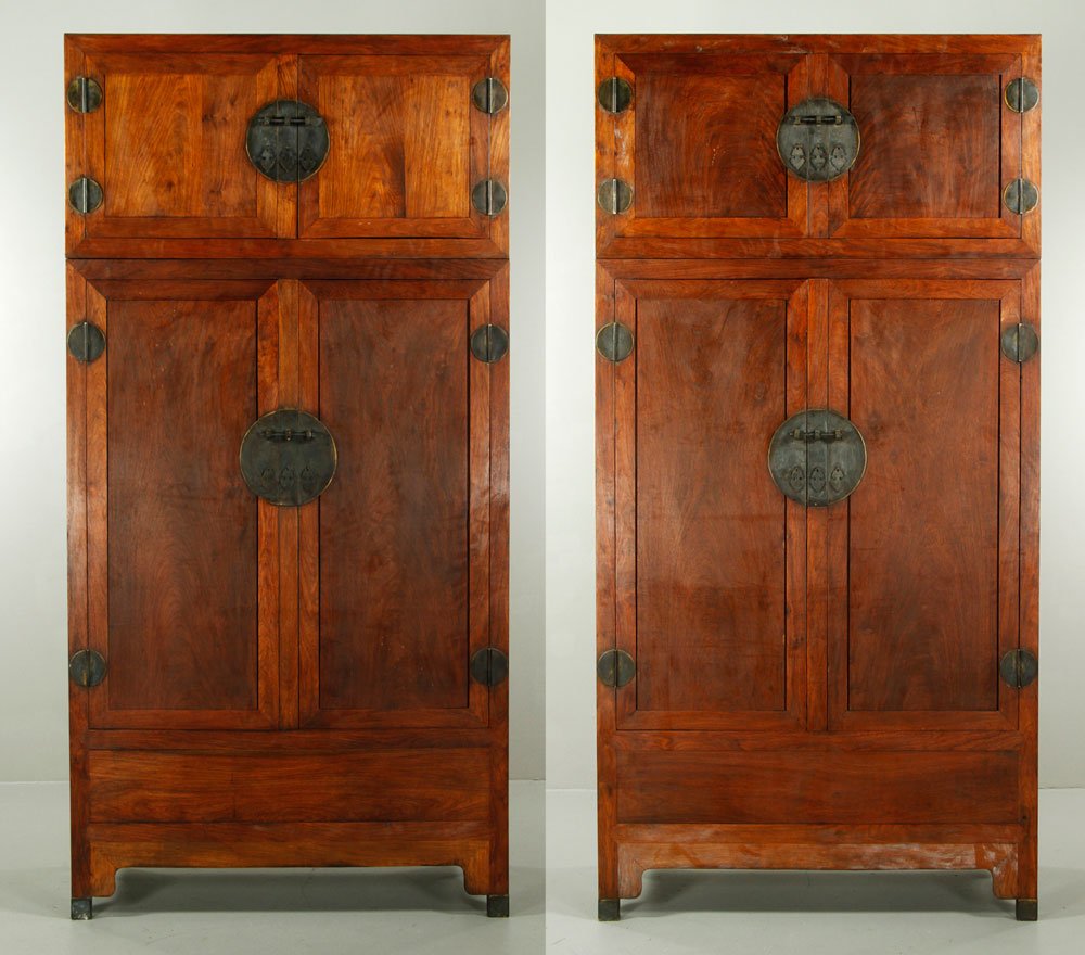 Pr. Chinese Huanghuali Wood Cabinets (1 of 7)