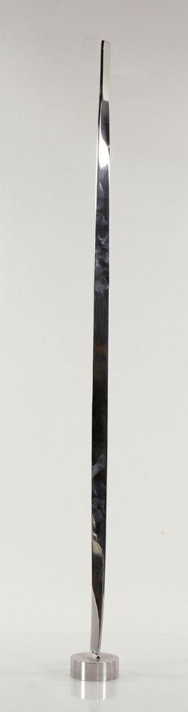 Herschler, "2-G," Stainless Steel: David Herschler (American, b. 1940), "G-2," stainless steel, signed on base, 38" h x 3" w. Provenance: From the estate of Purdon Smith Hall, mother of Emily Hall Tremaine, by descent to their legal he