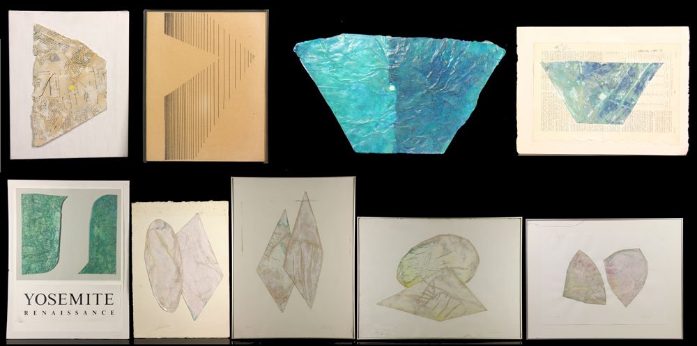 Huston, Collection of Artwork, Mixed Media: Thomas M. Huston, collection of artwork, mixed media, framed and unframed, largest 24" h x 37" w. Provenance: From the estate of Purdon Smith Hall, mother of Emily Hall Tremaine, by descent to their l