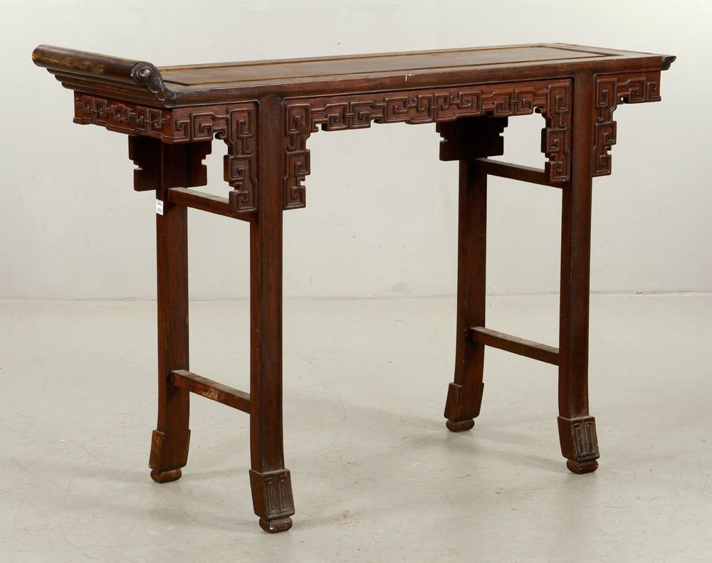 Chinese Ming Dynasty Style Altar Table: Chinese Ming Dynasty style altar table, 34" h x 48 1/2" w x 13 1/2" d.