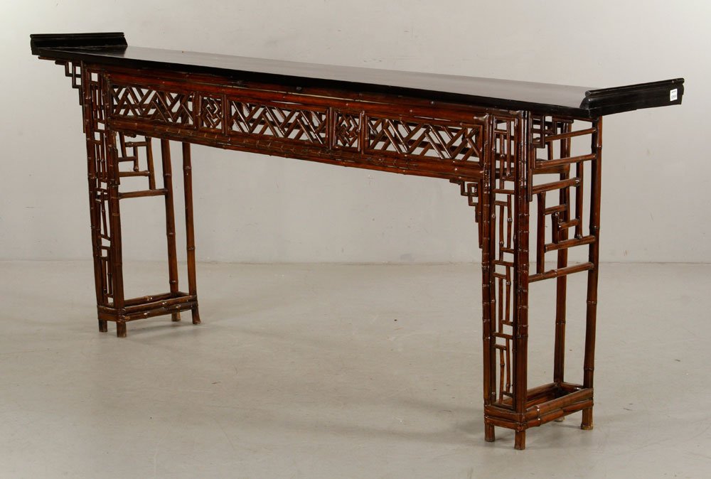 Chinese Bamboo Altar Table (1 of 4)