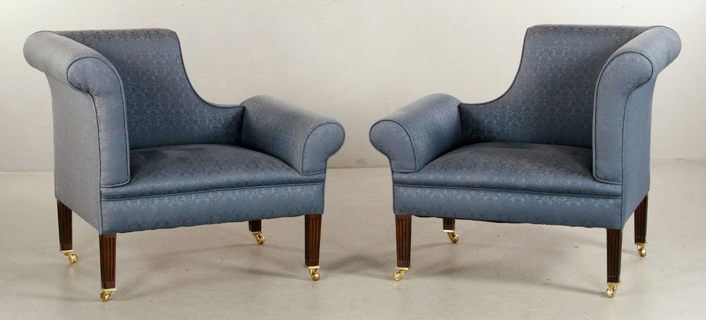 Pr. Upholstered Armchairs (1 of 4)