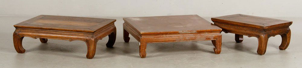 Lot of 3 Chinese Low Tables (1 of 4)