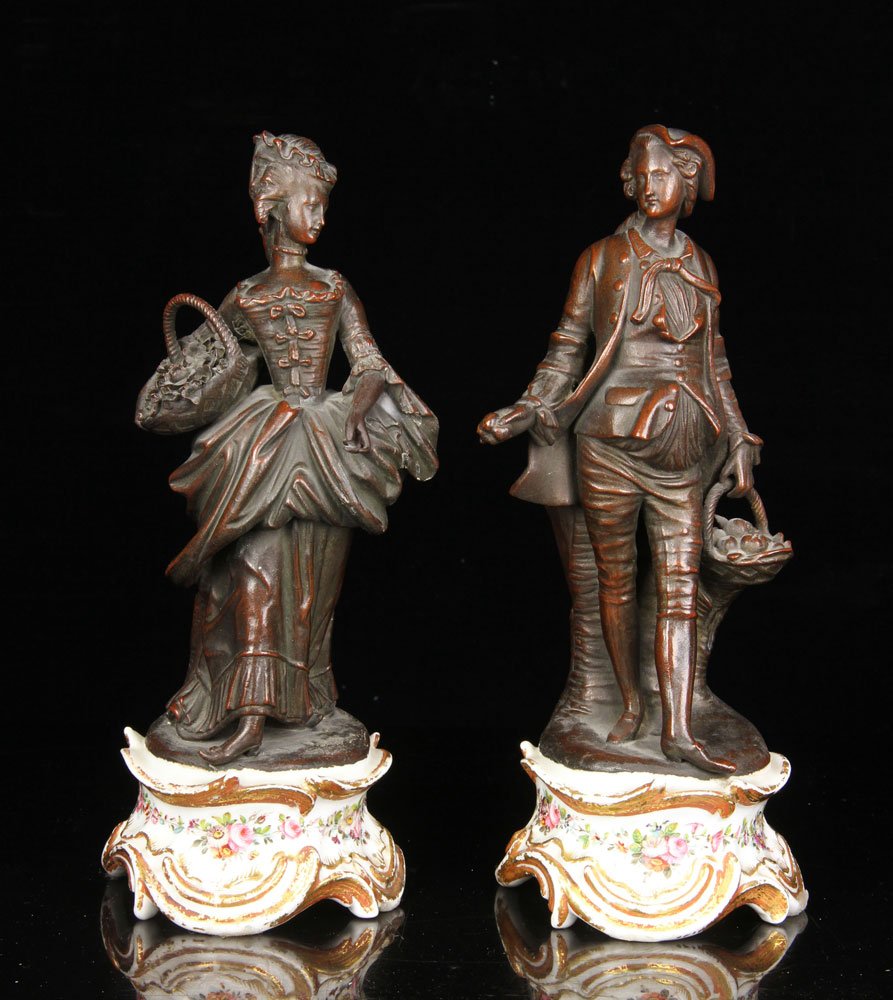 Two 19th C. Paris Porcelain Figures (1 of 4)