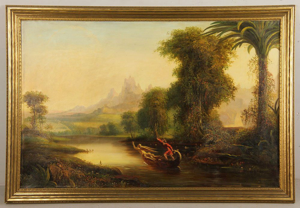 After Cole, "The Voyage of Life: Youth," Oil on Canvas (1 of 5)