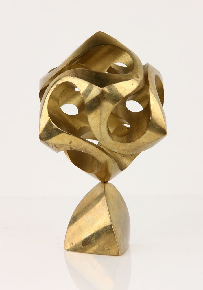 Perry, "Cassini," Bronze: Charles Owen Perry (American, 1929-2011), "Cassini," bronze, editioned 147/1000, 5" h. Provenance: from the lifelong collection of a Kansas City, Missouri family.