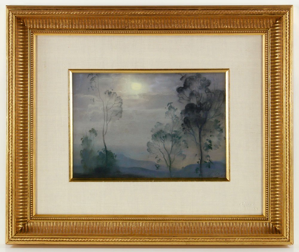 Luktis, Eucalyptus Trees, Pastel on Paper: Theodore Luktis (1897-1992), eucalyptus trees, pastel on paper, signed lower left, 9" h x 12 1/2" w. Provenance: from the lifelong collection of a Kansas City, Missouri family.