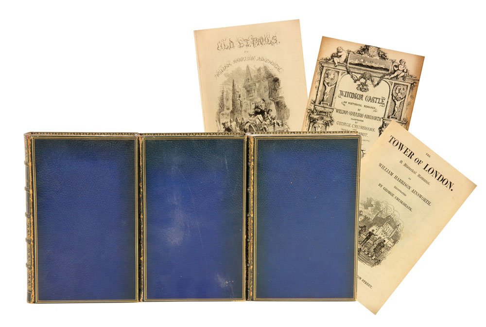 Group of Three Ainsworth Books: Group of three books by William Harrison Ainsworth, to include "Windsor Castle," "Tower of London," and "Old Saint Paul's," all first editions.