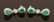Pr. 18K White Gold, Diamond and Emerald Earrings - 2