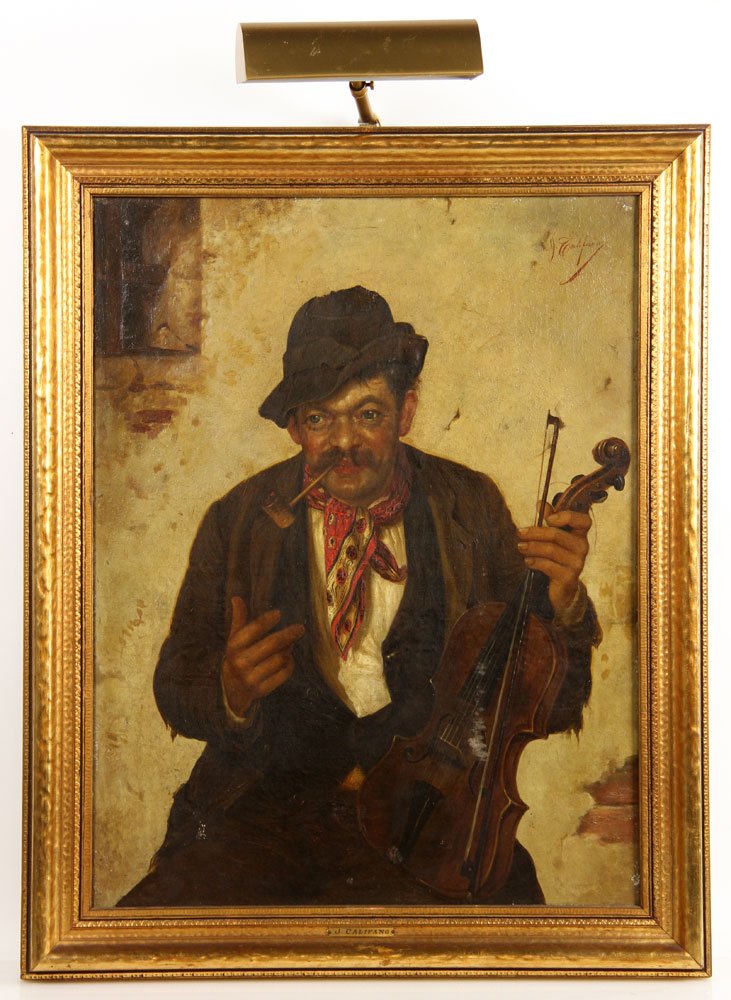 Califano, Violinist, Oil on Canvas (1 of 6)