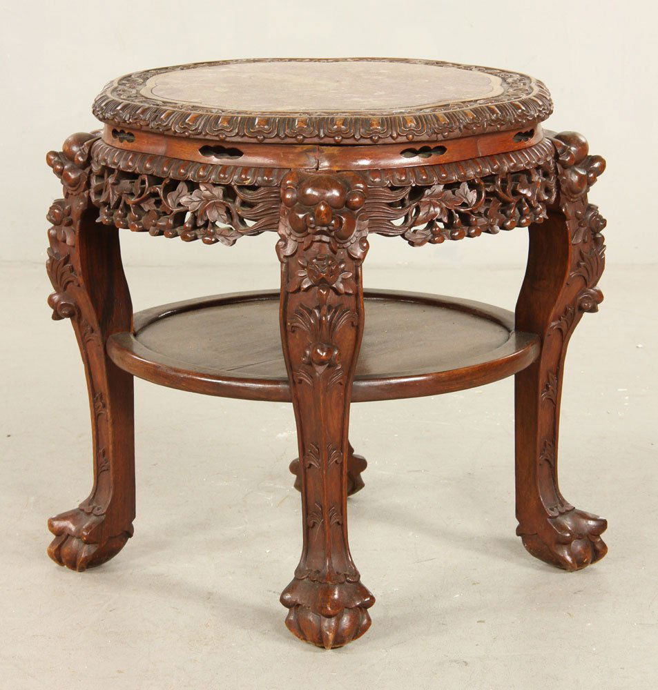 19th C. Chinese Teak Wood Table (1 of 4)