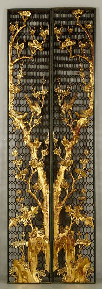 Pr. Chinese Giltwood Panels (1 of 6)