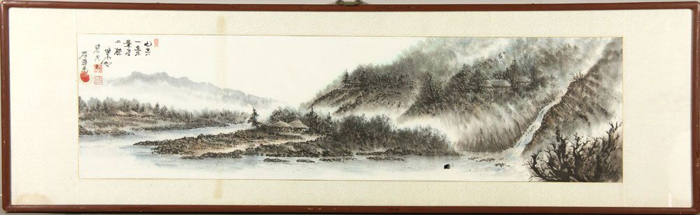 Chinese Landscape, Watercolor (1 of 5)