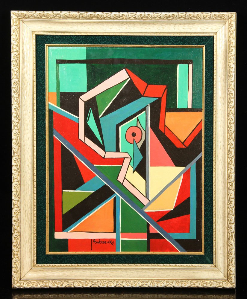 Andreenko, Abstract, Oil on Board (1 of 5)