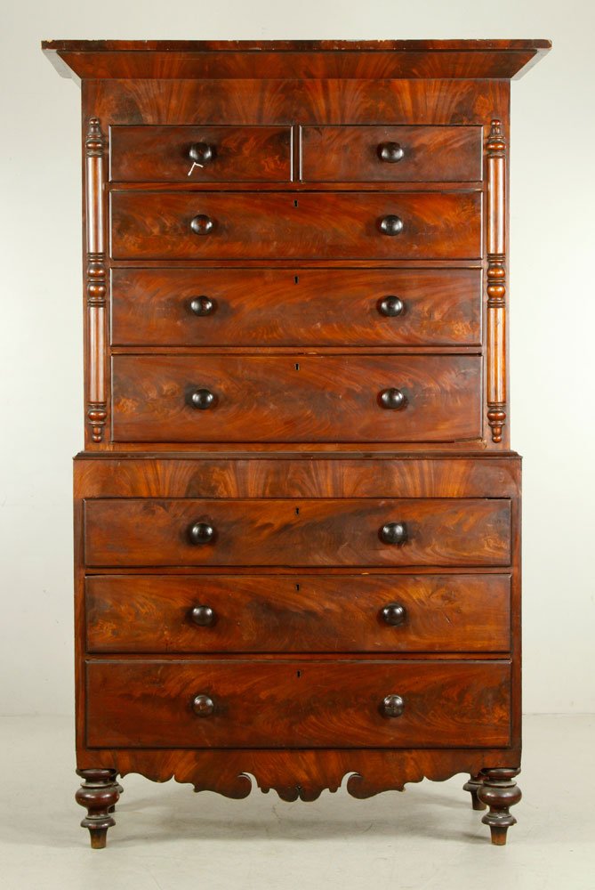 19th C. English Mahogany Highboy (1 of 5)