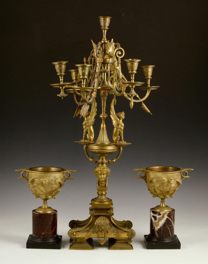 Bronze Candelabra and Urns (1 of 6)