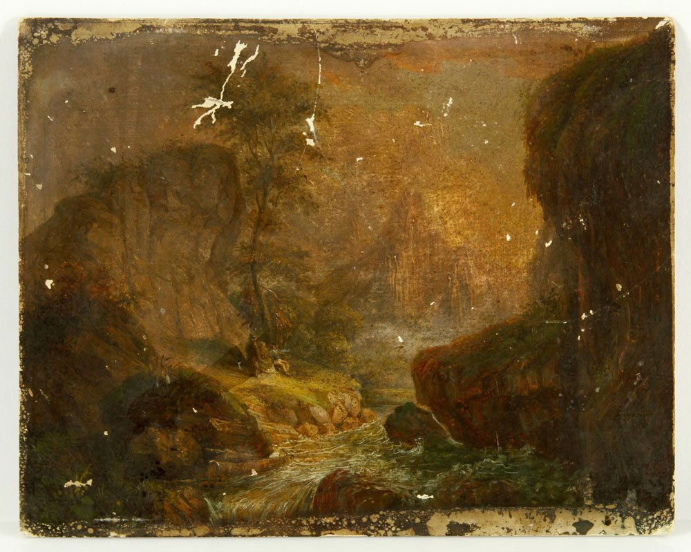 Continental School, Landscape, Oil on Board (1 of 4)