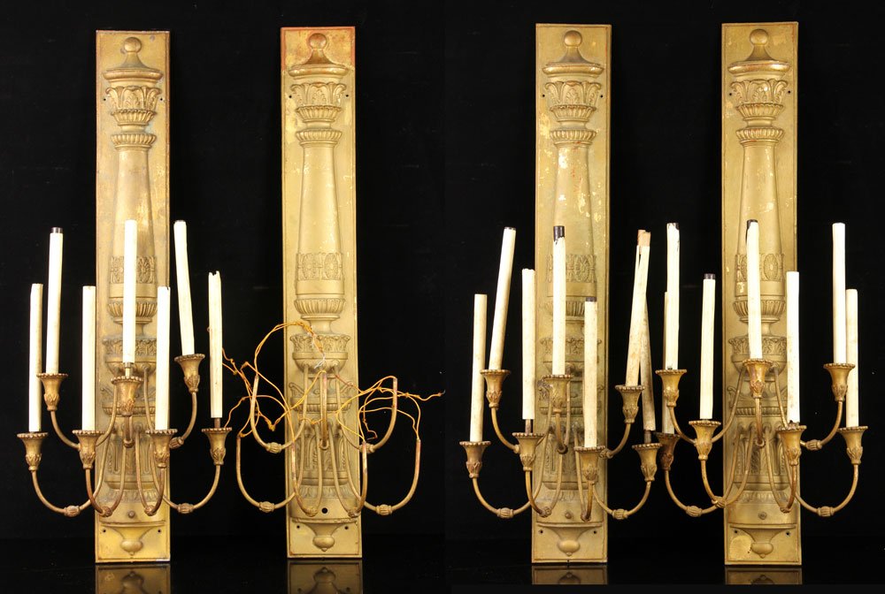 Lot of 4 Neo Classical Wall Sconces (1 of 6)