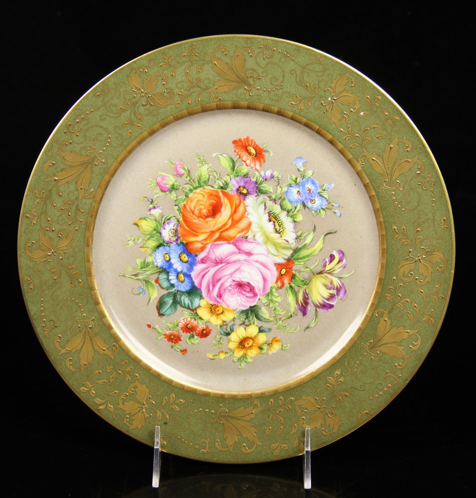 19th C. Hand Painted French Plate (1 of 4)