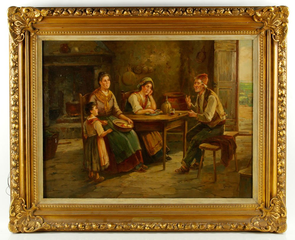 Raufer, Interior View, Oil on Canvas (1 of 6)