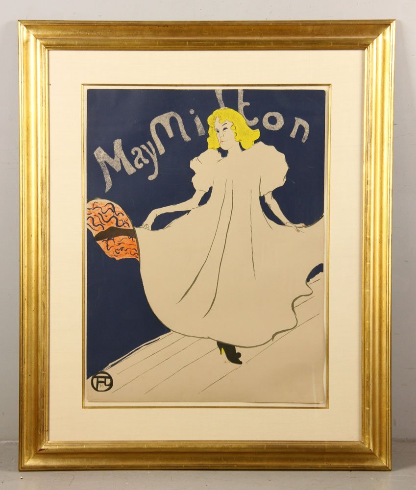 Toulouse-Lautrec, "May Milton" Original Colored Print (1 of 6)