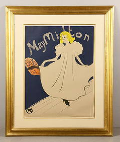 Toulouse-Lautrec, "May Milton" Original Colored Print (1 of 6)