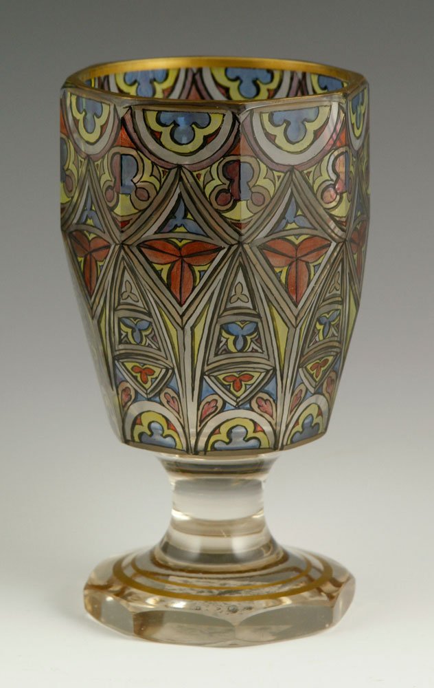 Bohemian Glass Goblet (1 of 4)