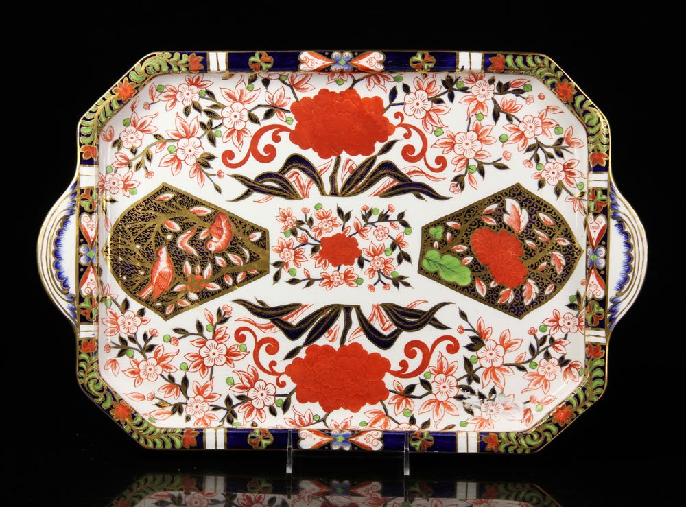 19th C. English Royal Crown Derby Cake Tray (1 of 5)
