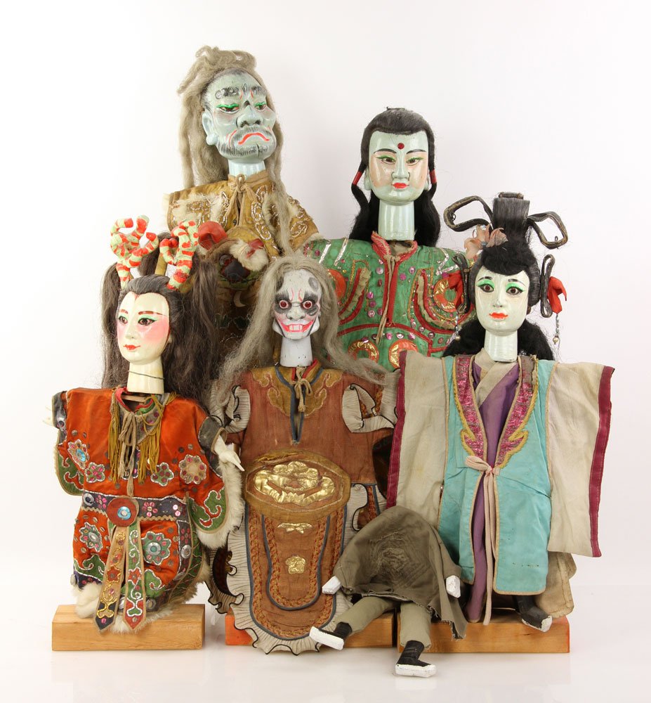 Lot of Five Asian Puppets (1 of 7)