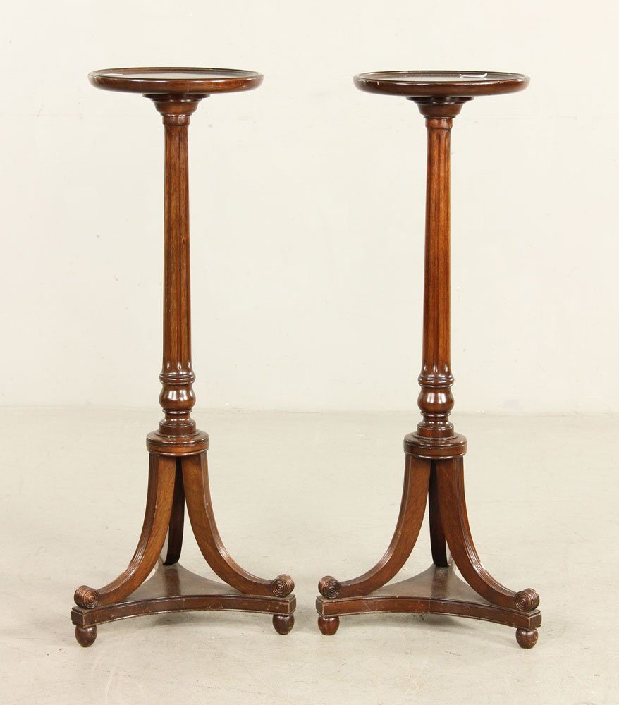 Pr. Regency Style Mahogany Stands (1 of 4)