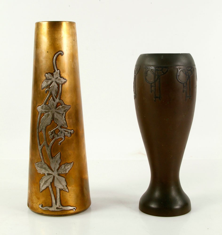 Two Arts and Crafts Deco Style Vases (1 of 7)