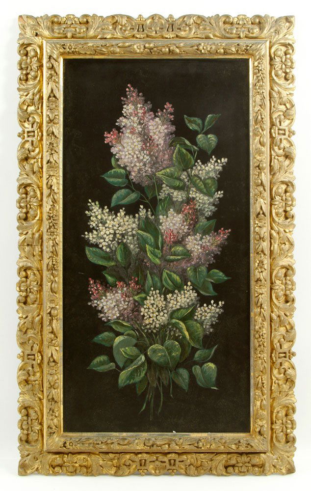 19th C. Victorian Style Painting, Lilac (1 of 5)
