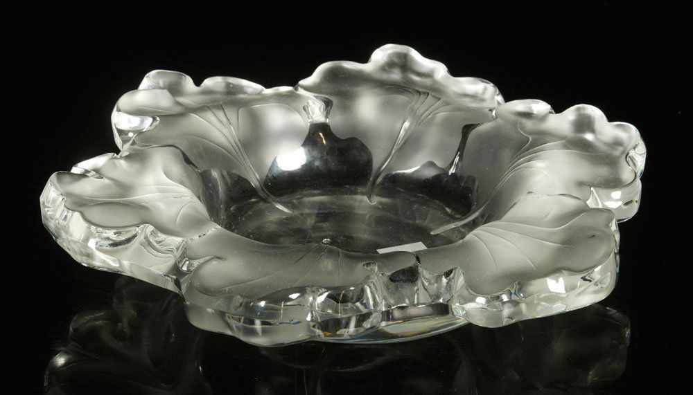 Lalique Floral Leaf Dish (1 of 5)