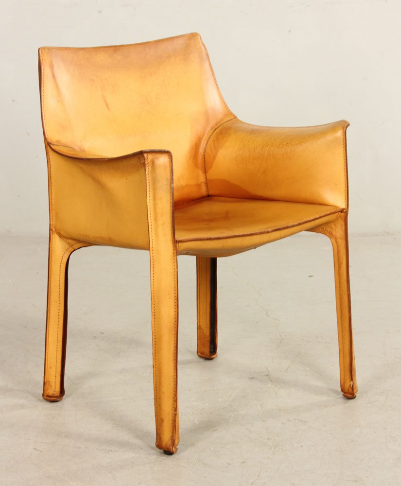 Italian Leather Cassina Armchair (1 of 4)