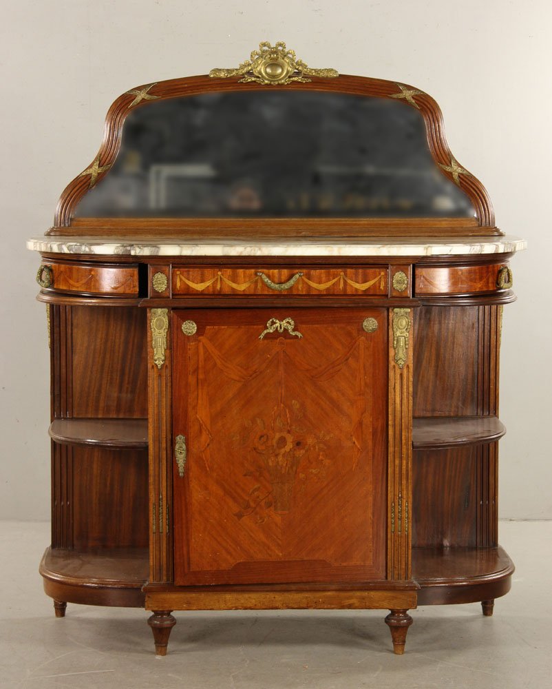 French Empire Marble Top Sideboard (1 of 6)