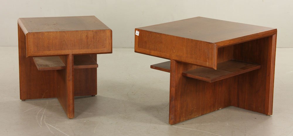 Attr. Frank Lloyd Wright, Two End Tables (1 of 4)