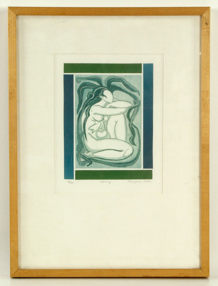 Gilot, "Spring," Colored Lithograph (1 of 3)